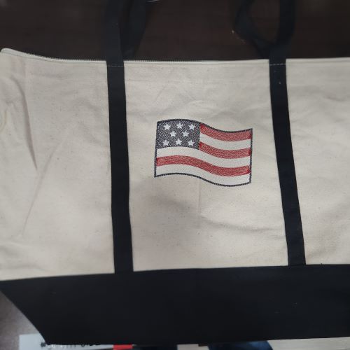 Patriotic Canvas tote bag