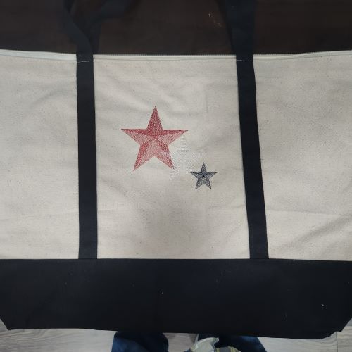 Patriotic Canvas tote bag